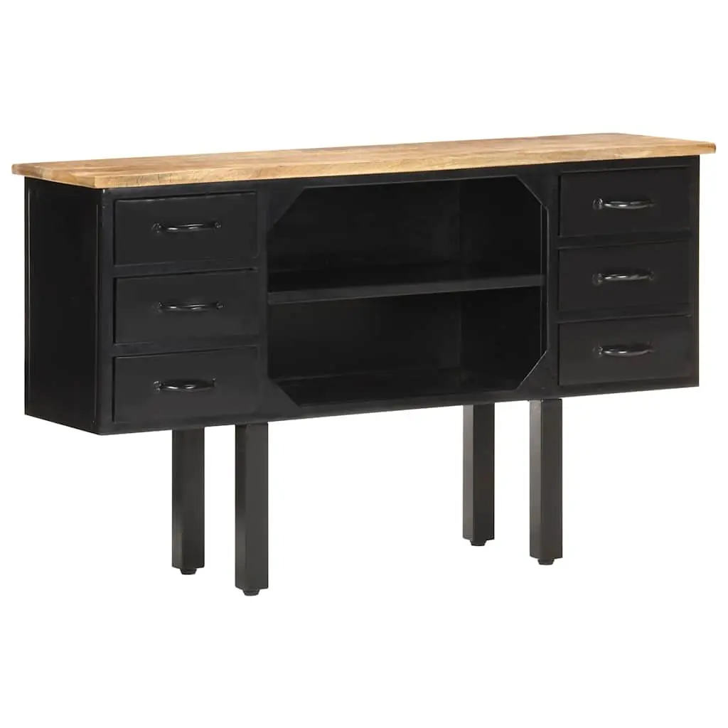 Sideboard Industrial Storage Cabinet 110x30x65 cm Brown Wooden with Drawers