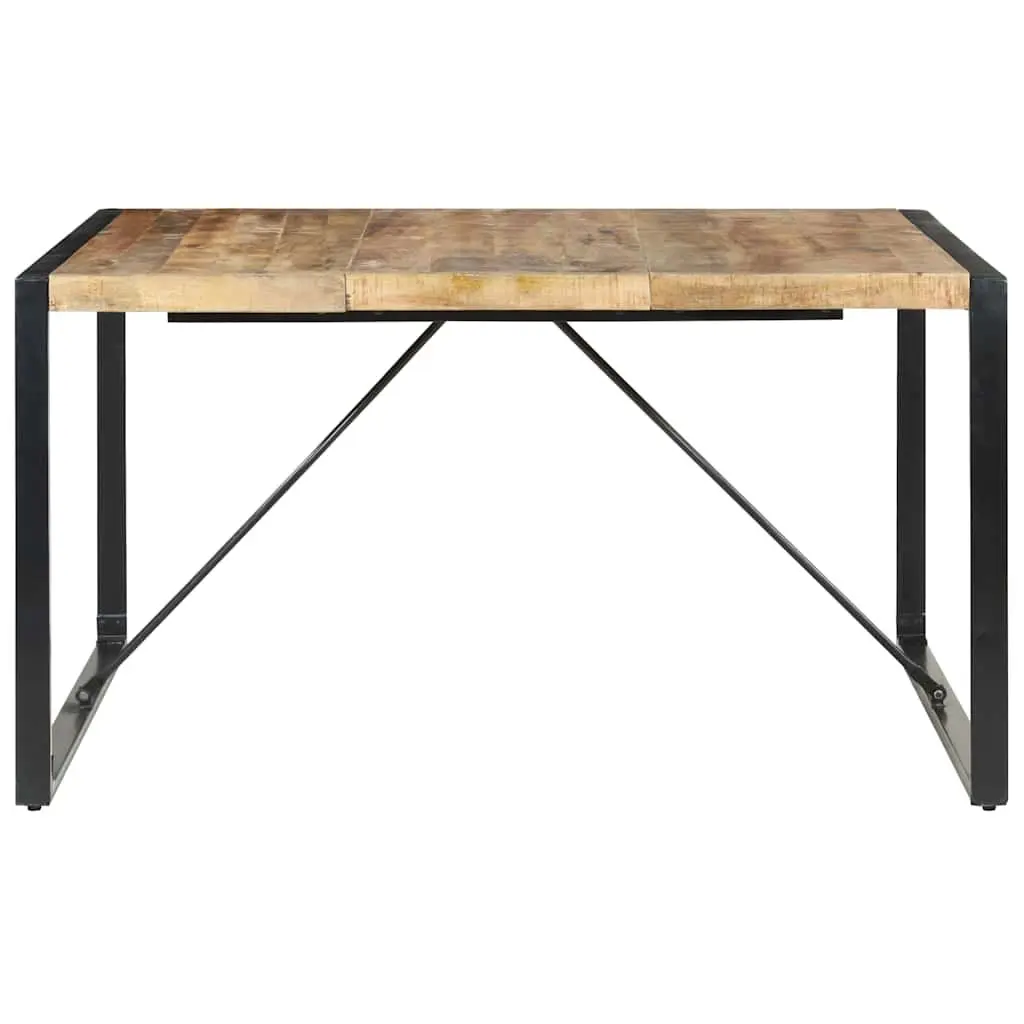Dining Table, Brown Solid Wood