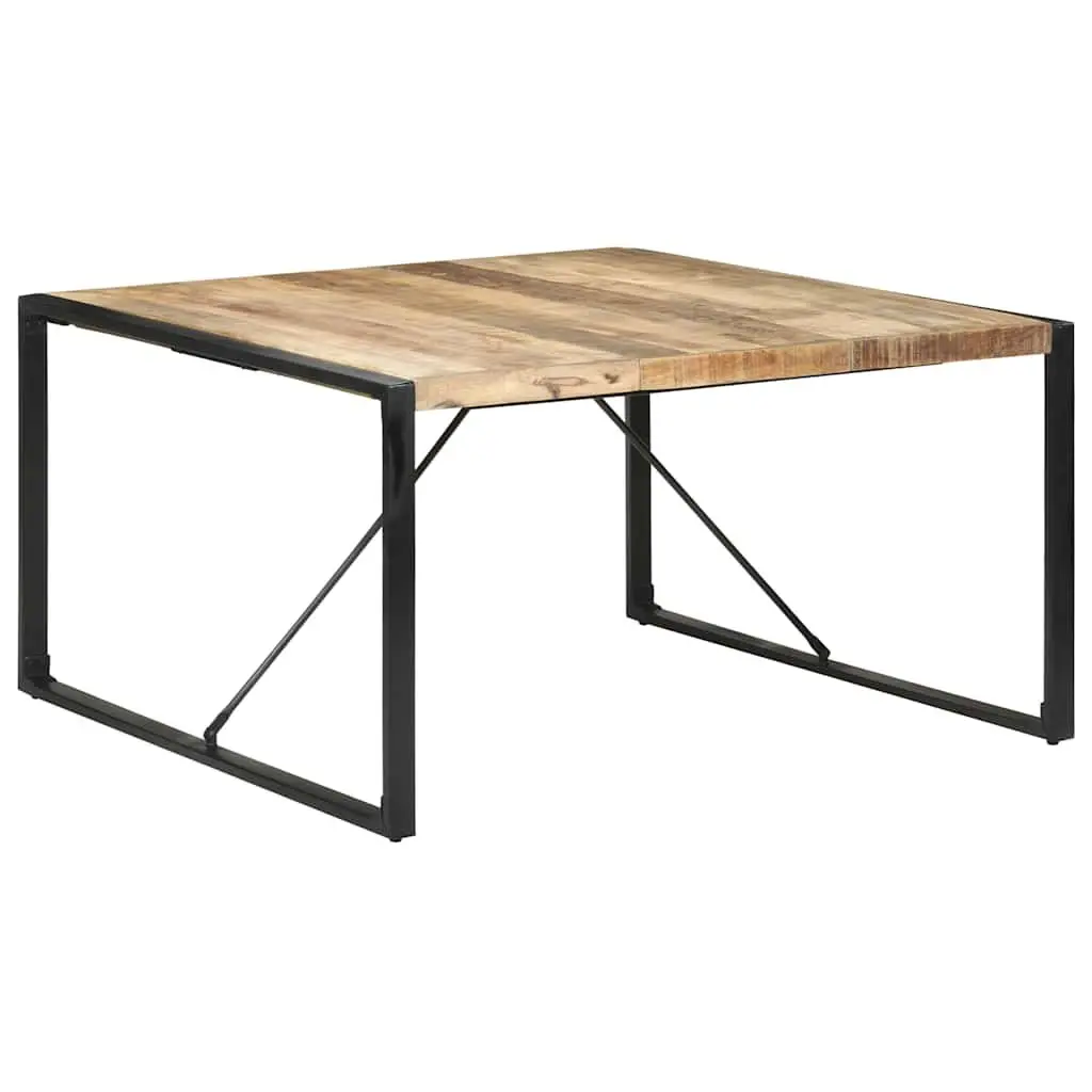 Dining Table, Brown Solid Wood