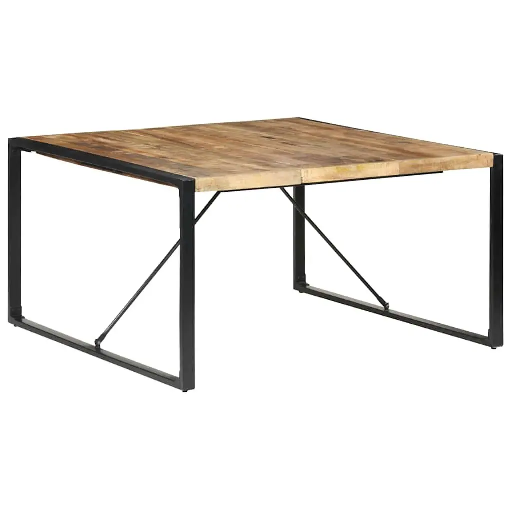 Dining Table, Brown Solid Wood