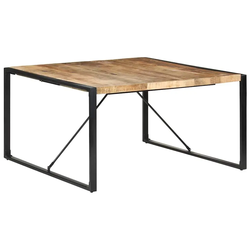 Dining Table, Brown Solid Wood