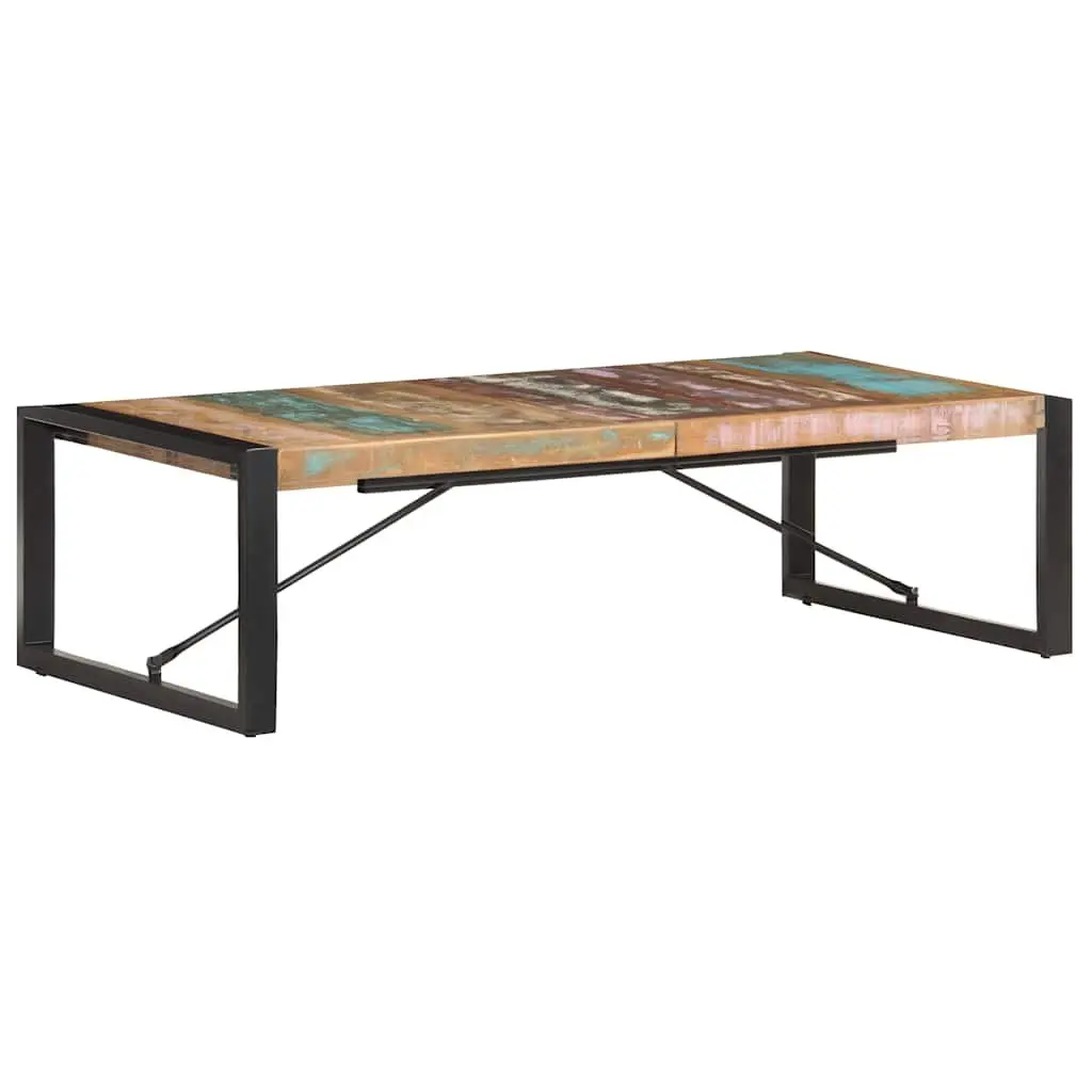 Coffee Table 140x70x40 cm Industrial Style Solid Reclaimed Wood Living Room