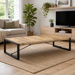 Reliable and Stylish Industrial Coffee Table 180x90 cm