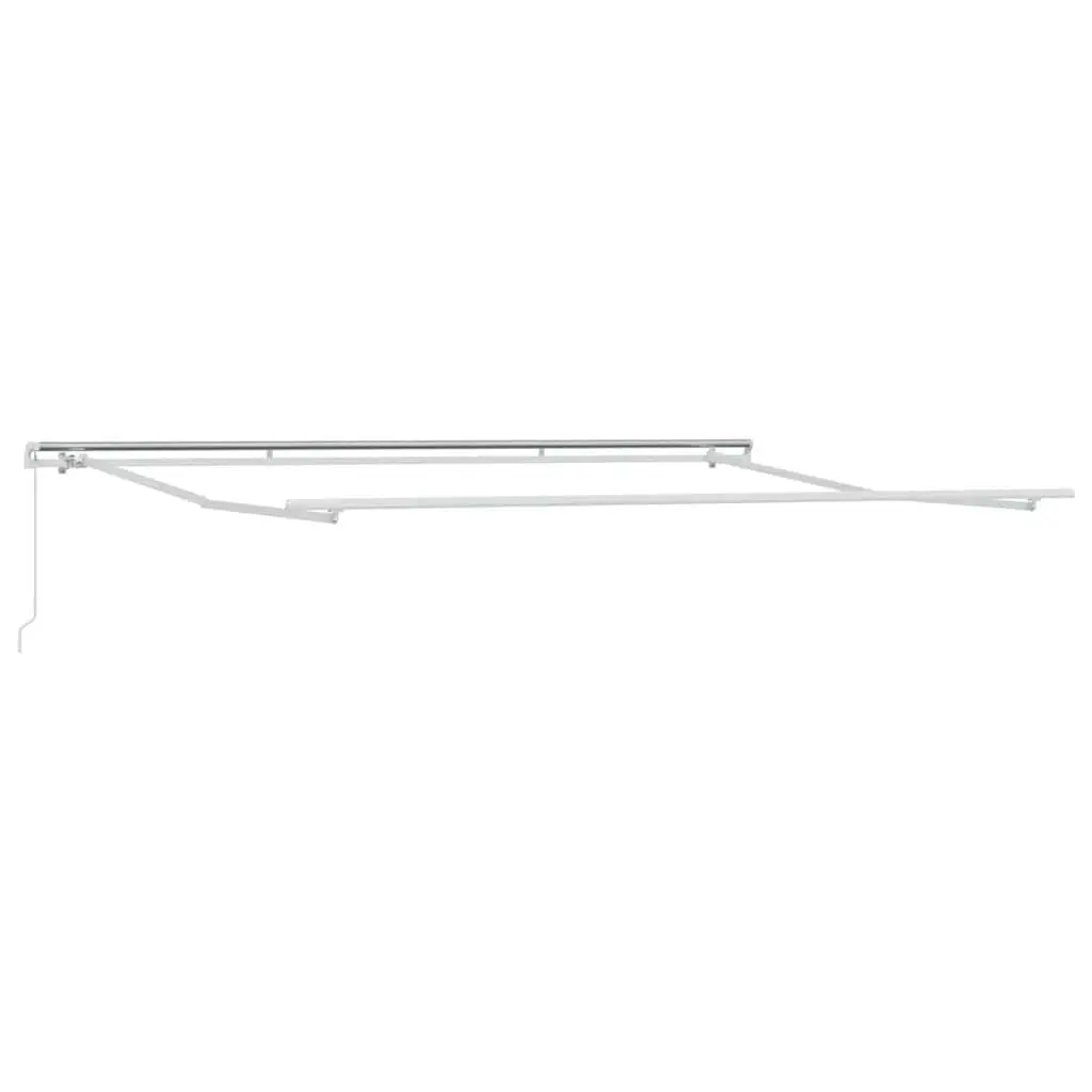 Manual Retractable Awning Sun Shade 400x300cm Anthracite White