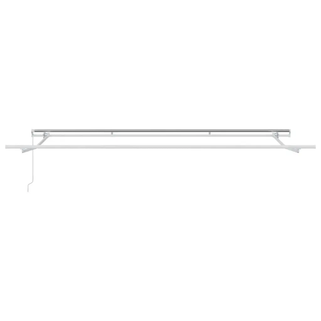 Manual Retractable Awning Sun Shade 400x300cm Anthracite White