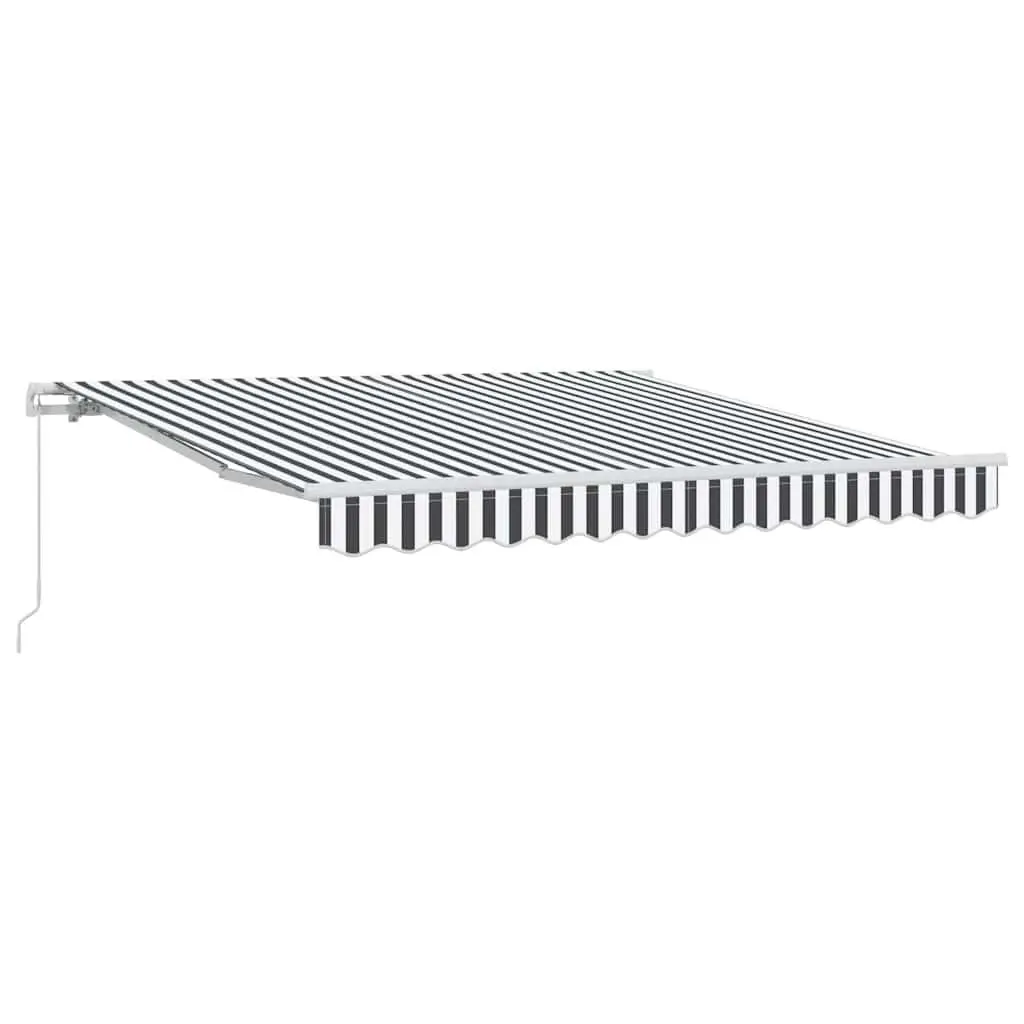 Retractable Awning Manual Sun Shade 300x250cm Anthracite