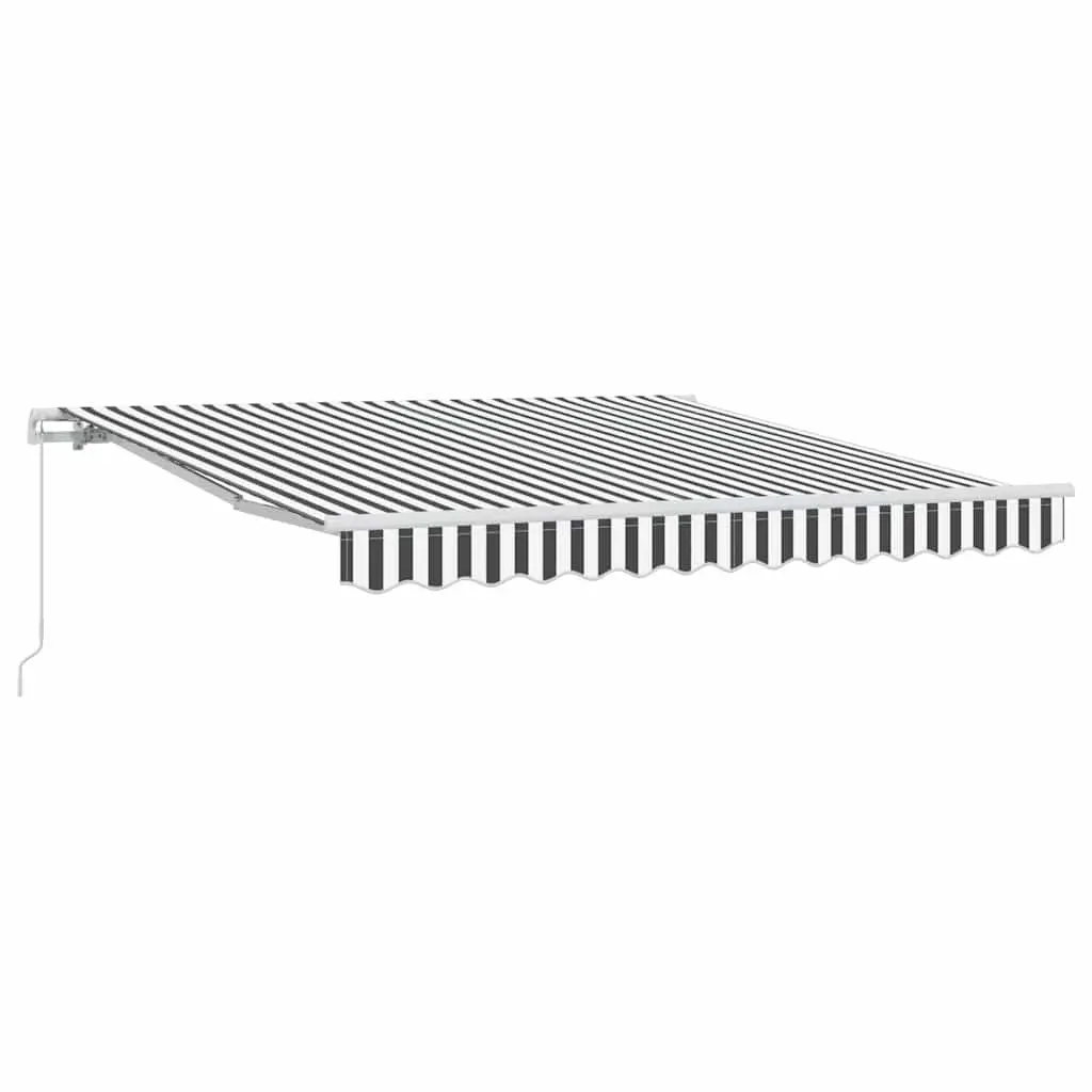 Retractable Awning Manual Sun Shade 300x250cm Anthracite