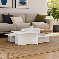 Practical and Stylish 2-Piece Coffee Table Set
