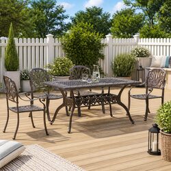 Reliable 5-Piece Garden Dining Set with Comfortable Features