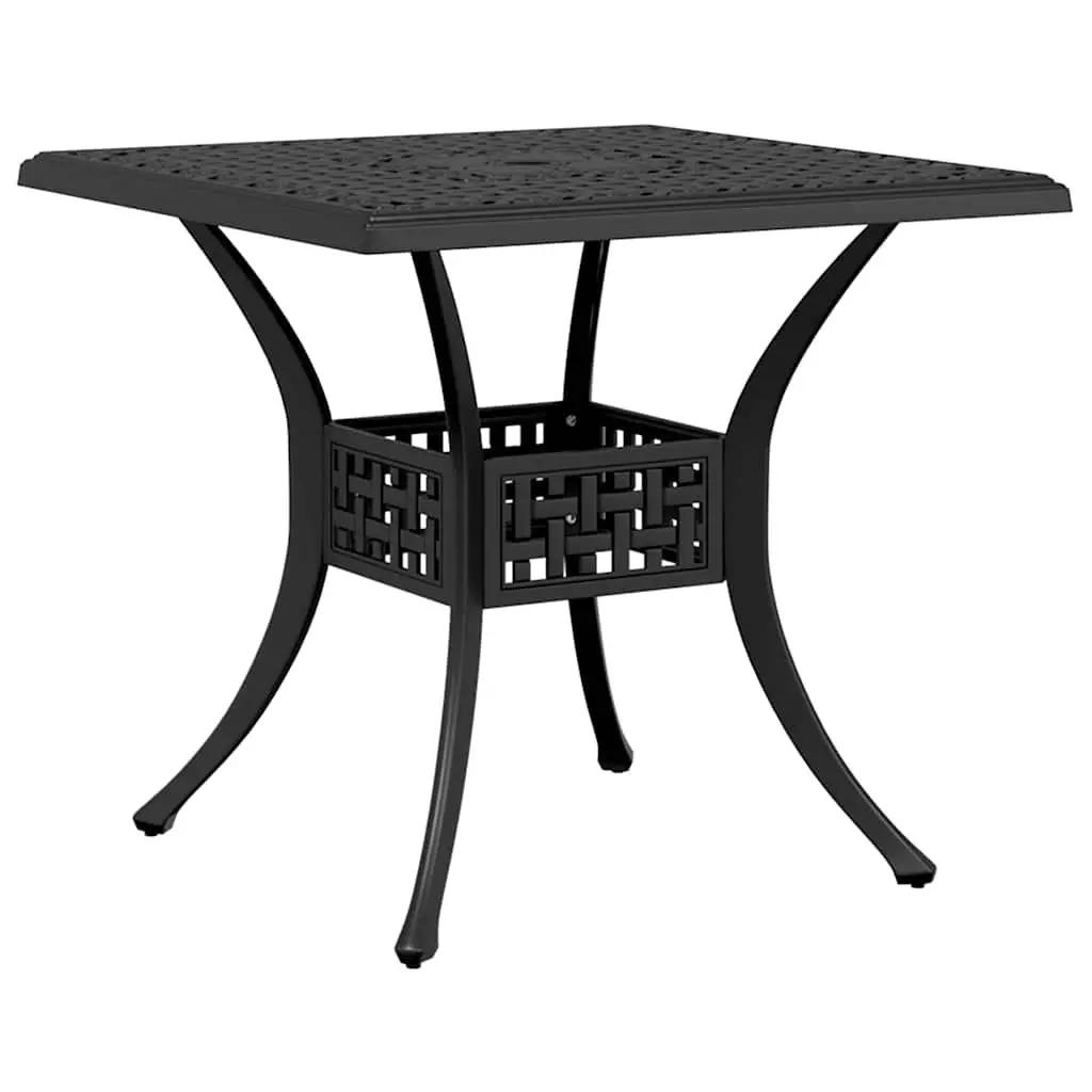 Outdoor Bistro Set Black Cast Aluminium Garden Furniture Table and Chairs 3 Piece