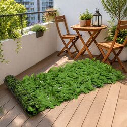 Durable Green Leaves Balcony Privacy Screen for Comfort