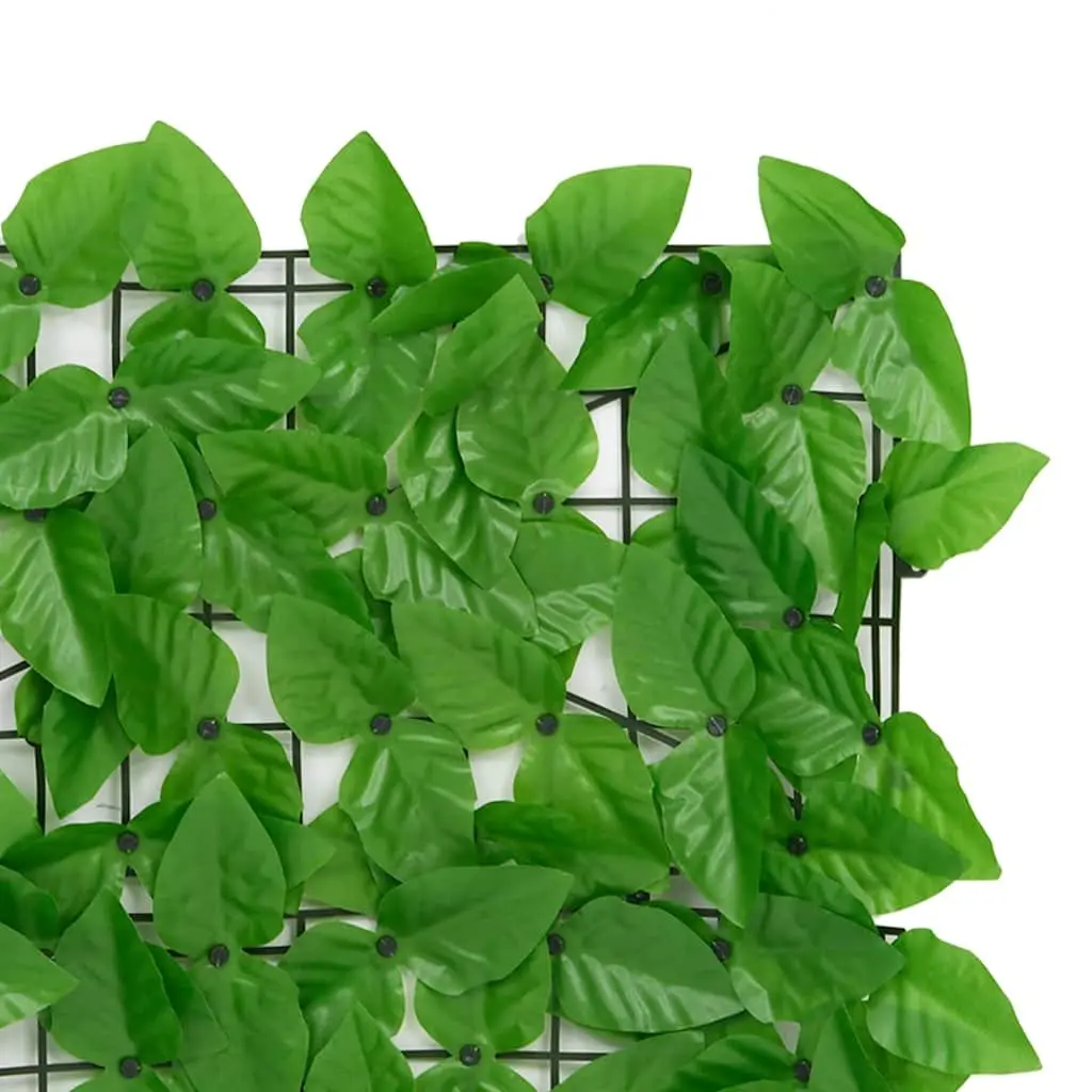 Balcony Privacy Screen Green Leaves 600 x 75 cm Outdoor Garden Fence Windbreak Sunshade