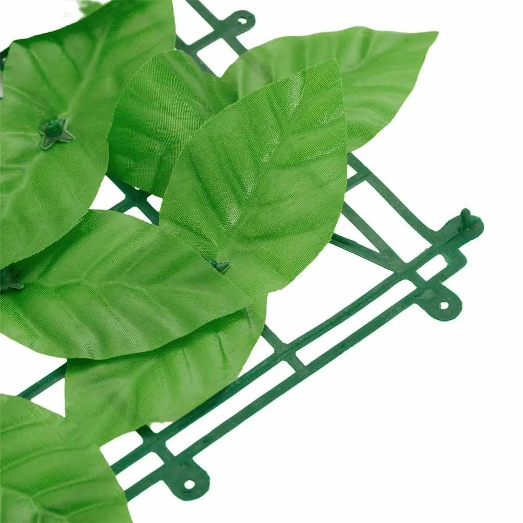 Balcony Privacy Screen Green Leaves 600 x 75 cm Outdoor Garden Fence Windbreak Sunshade