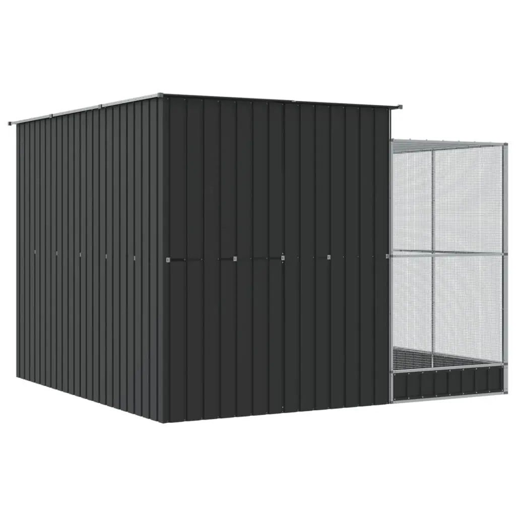 Bird Aviary Silver Large Outdoor 290x303x216cm Steel Mesh Cage