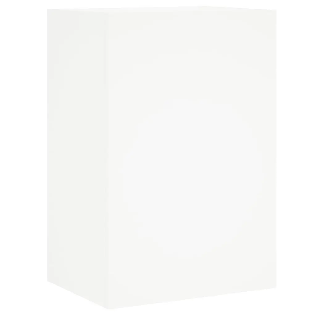 TV Wall Unit 6 Piece White Engineered Wood Floating Storage Shelves Bedroom