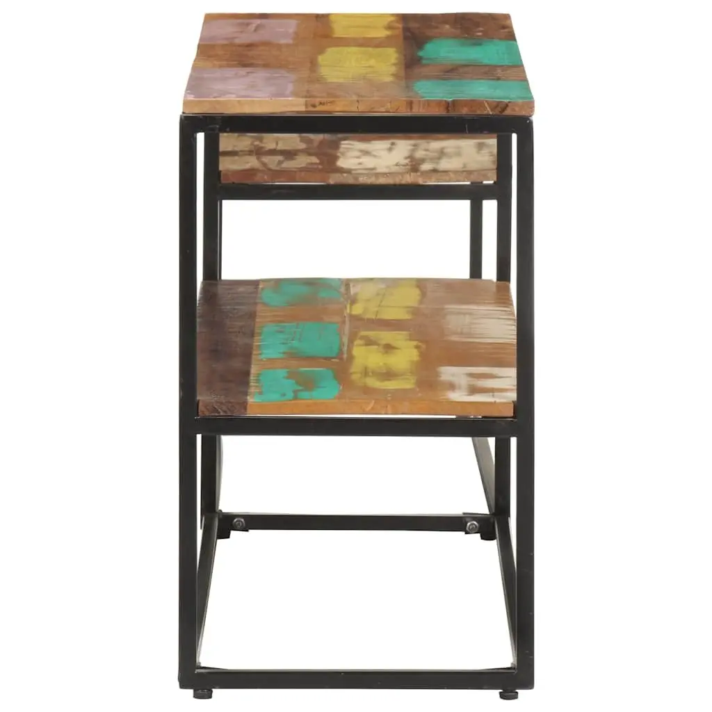 TV Cabinet 180x30x50 cm Solid Reclaimed Wood Industrial Style Living Room