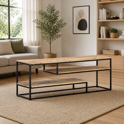 Reassuringly Durable Industrial TV Cabinet for Your Home
