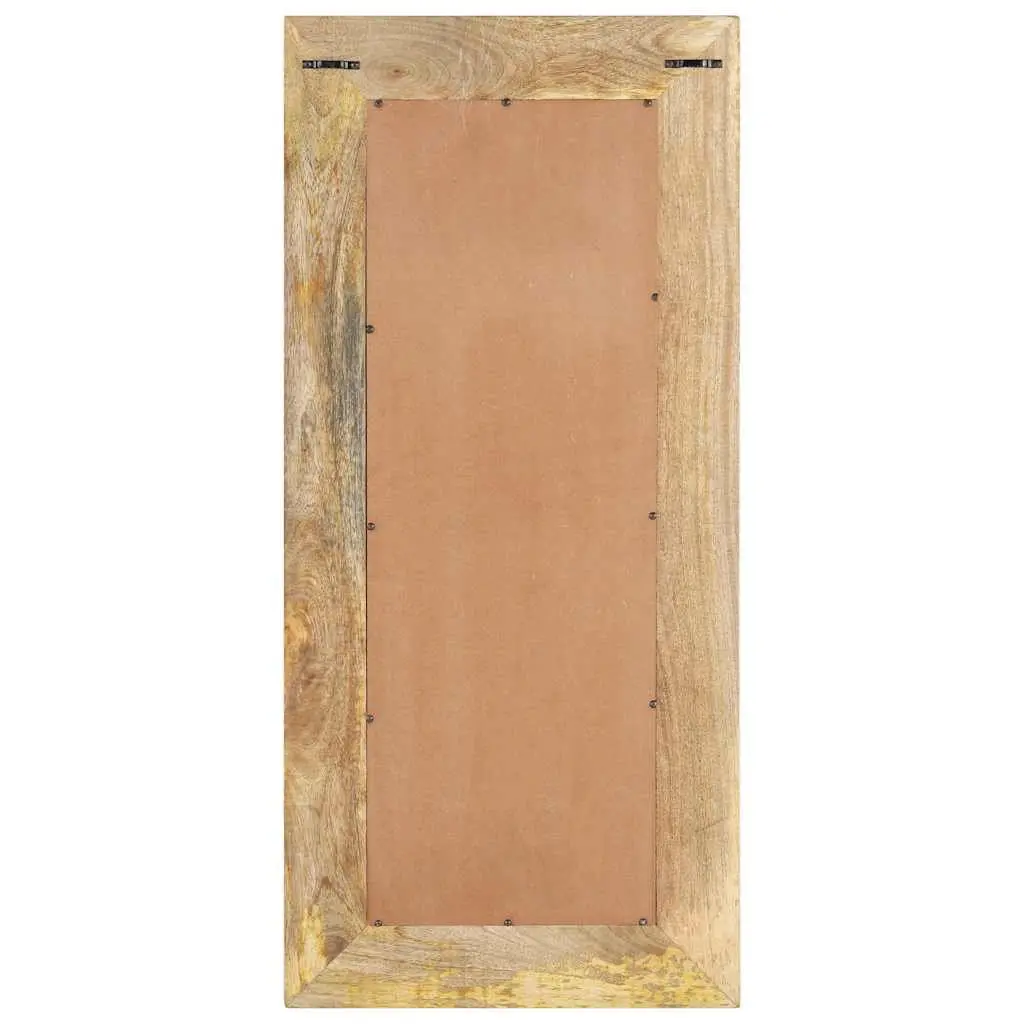Wooden Mirror Bathroom Bedroom Living Room 50x3x110 cm Brown