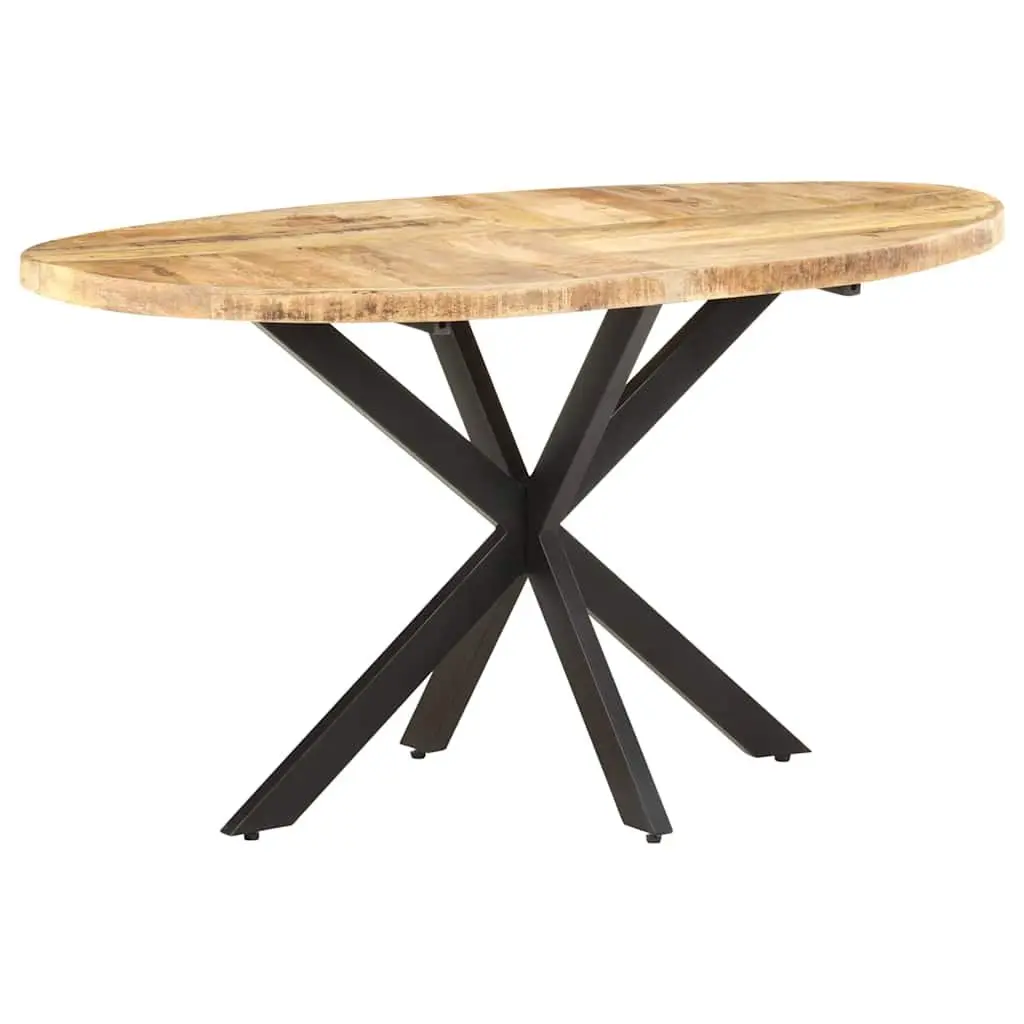 Solid Mango Wood Dining Table 140x80x75 cm Brown Kitchen Furniture