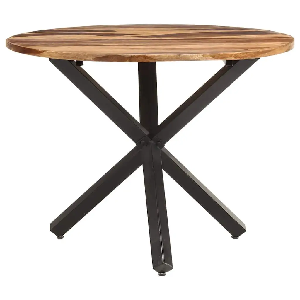 Dining Table Acacia Wood 100x100x75 cm Kitchen Room Brown