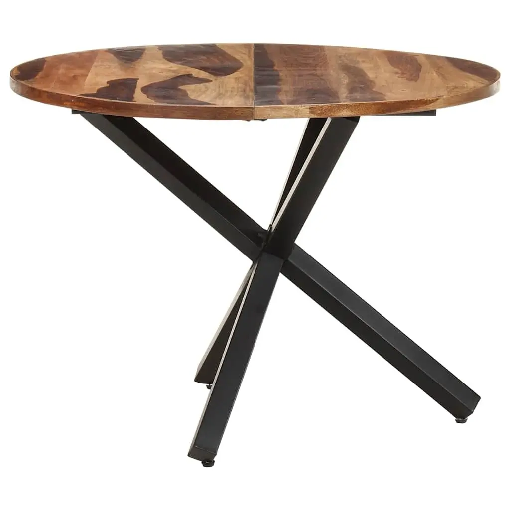 Dining Table Acacia Wood 100x100x75 cm Kitchen Room Brown