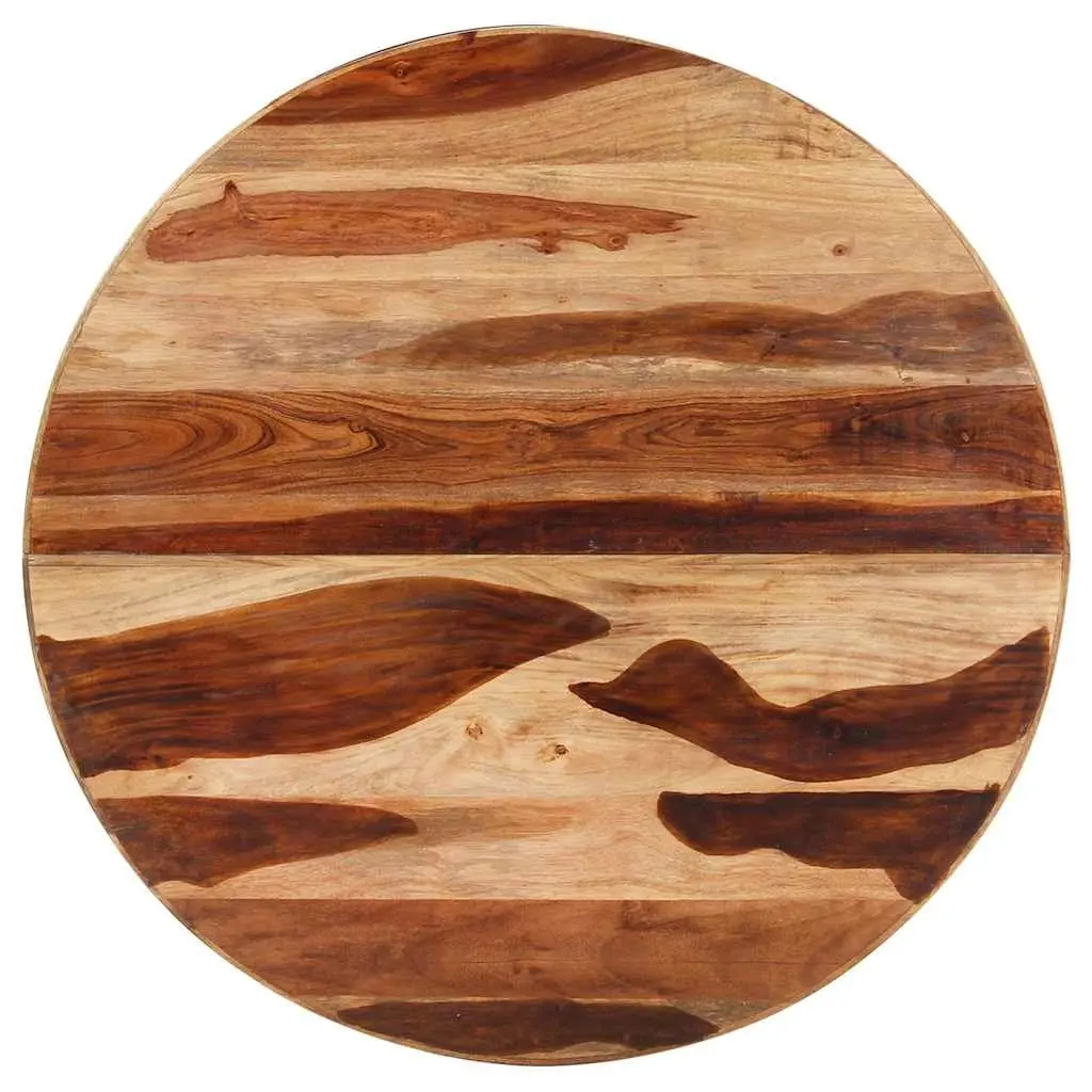 Dining Table Acacia Wood 100x100x75 cm Kitchen Room Brown