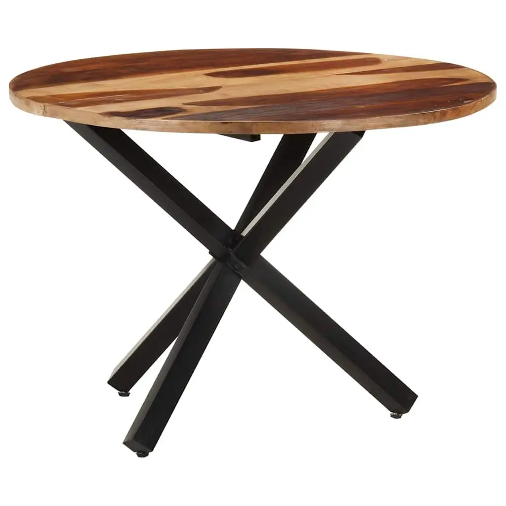 Dining Table Acacia Wood 100x100x75 cm Kitchen Room Brown