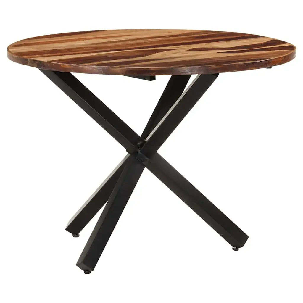 Dining Table Acacia Wood 100x100x75 cm Kitchen Room Brown