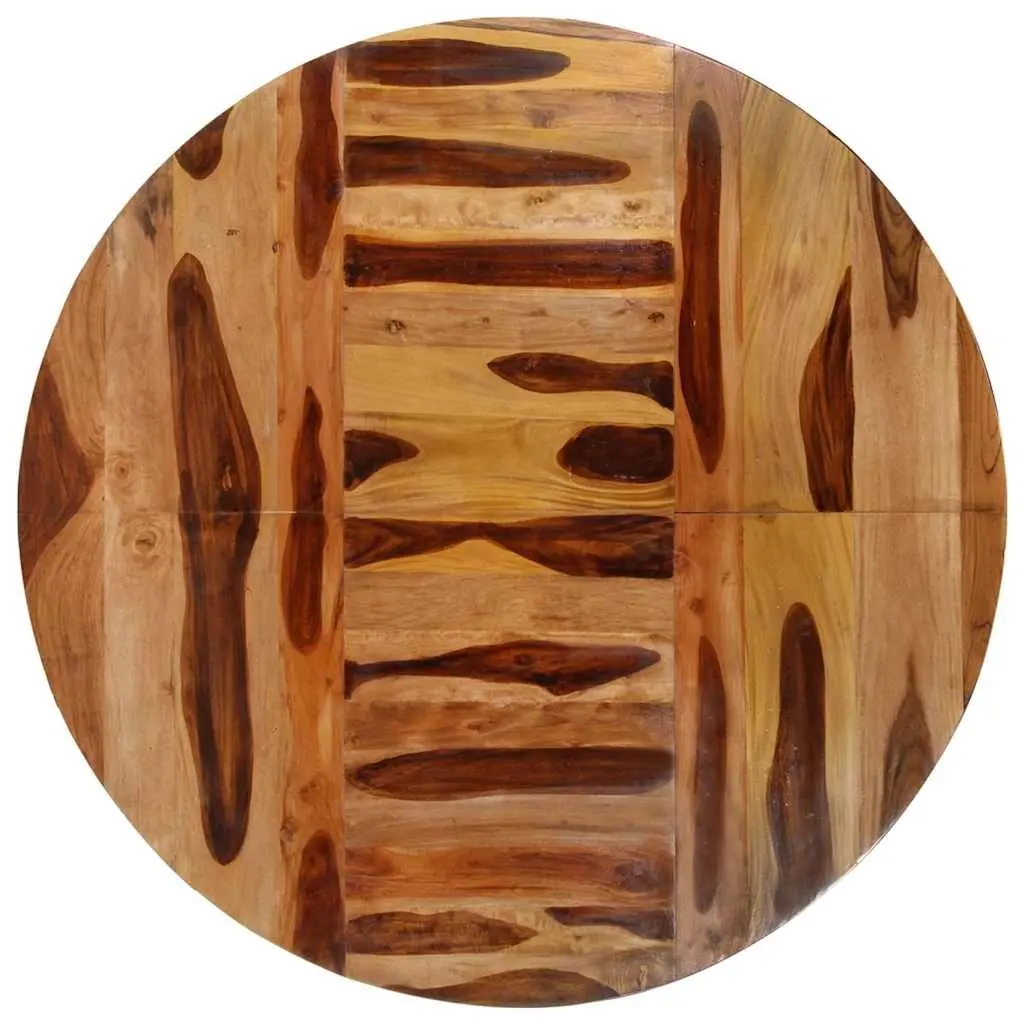 Round Dining Table Acacia Wood 175cm Kitchen Brown Honey