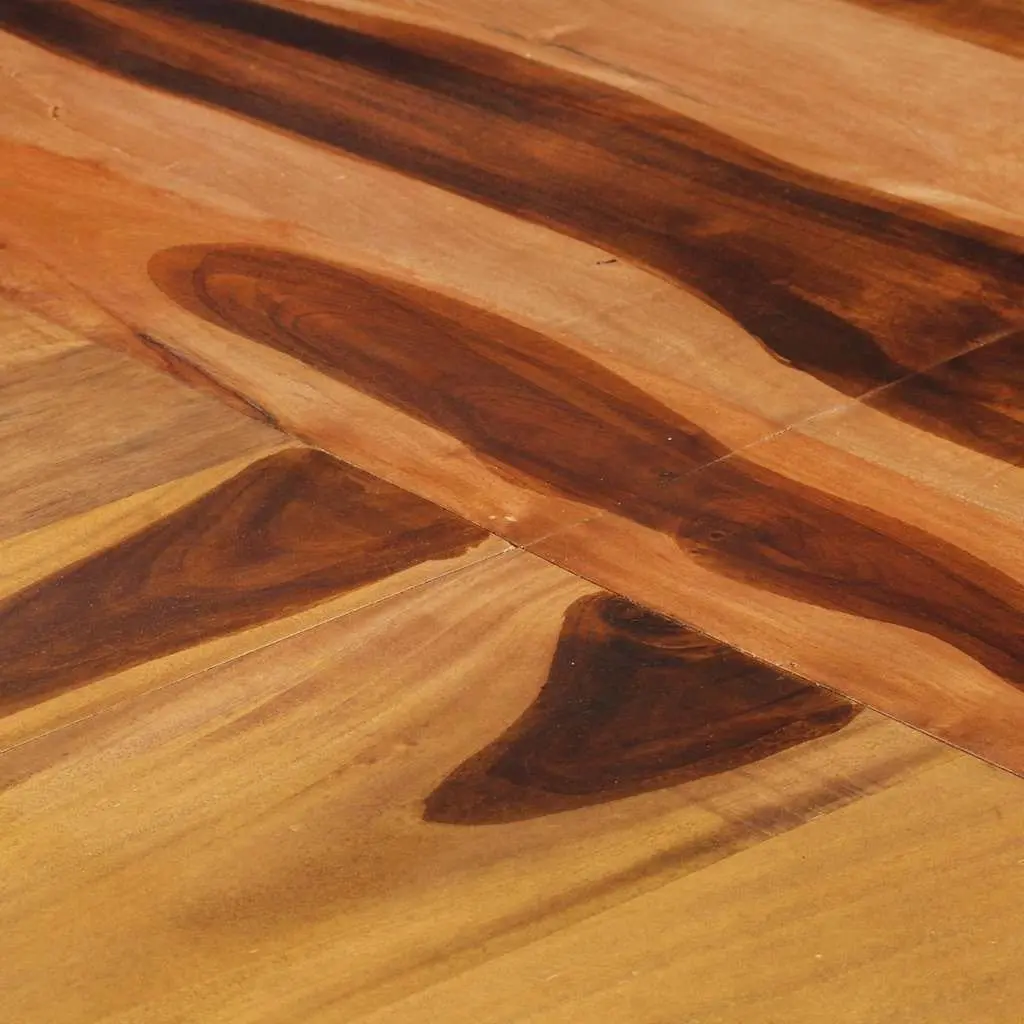 Round Dining Table Acacia Wood 175cm Kitchen Brown Honey