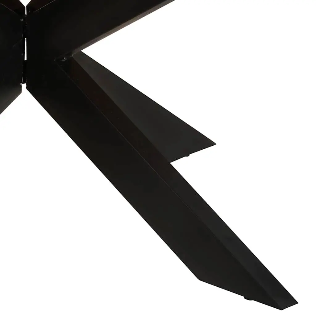 Round Dining Table Acacia Wood 175cm Kitchen Brown Honey