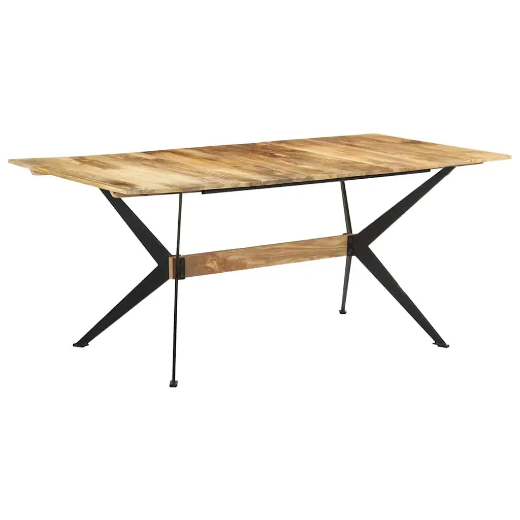 Mango Wood Dining Table 180x90x76cm Brown