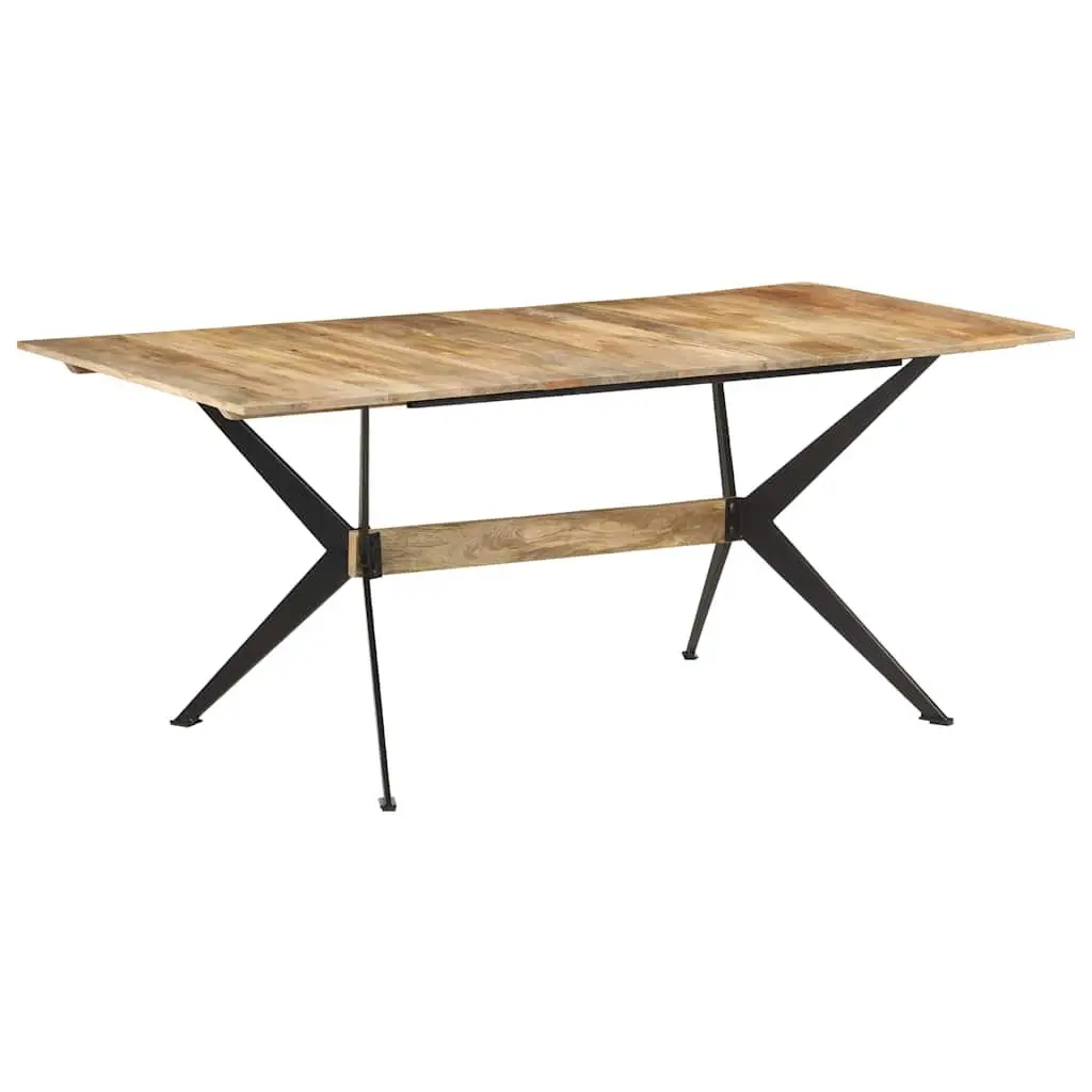 Mango Wood Dining Table 180x90x76cm Brown