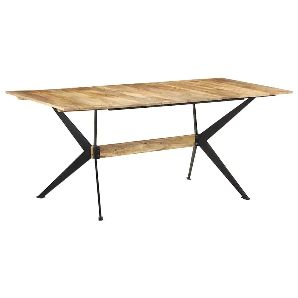 Mango Wood Dining Table 180x90x76cm Brown