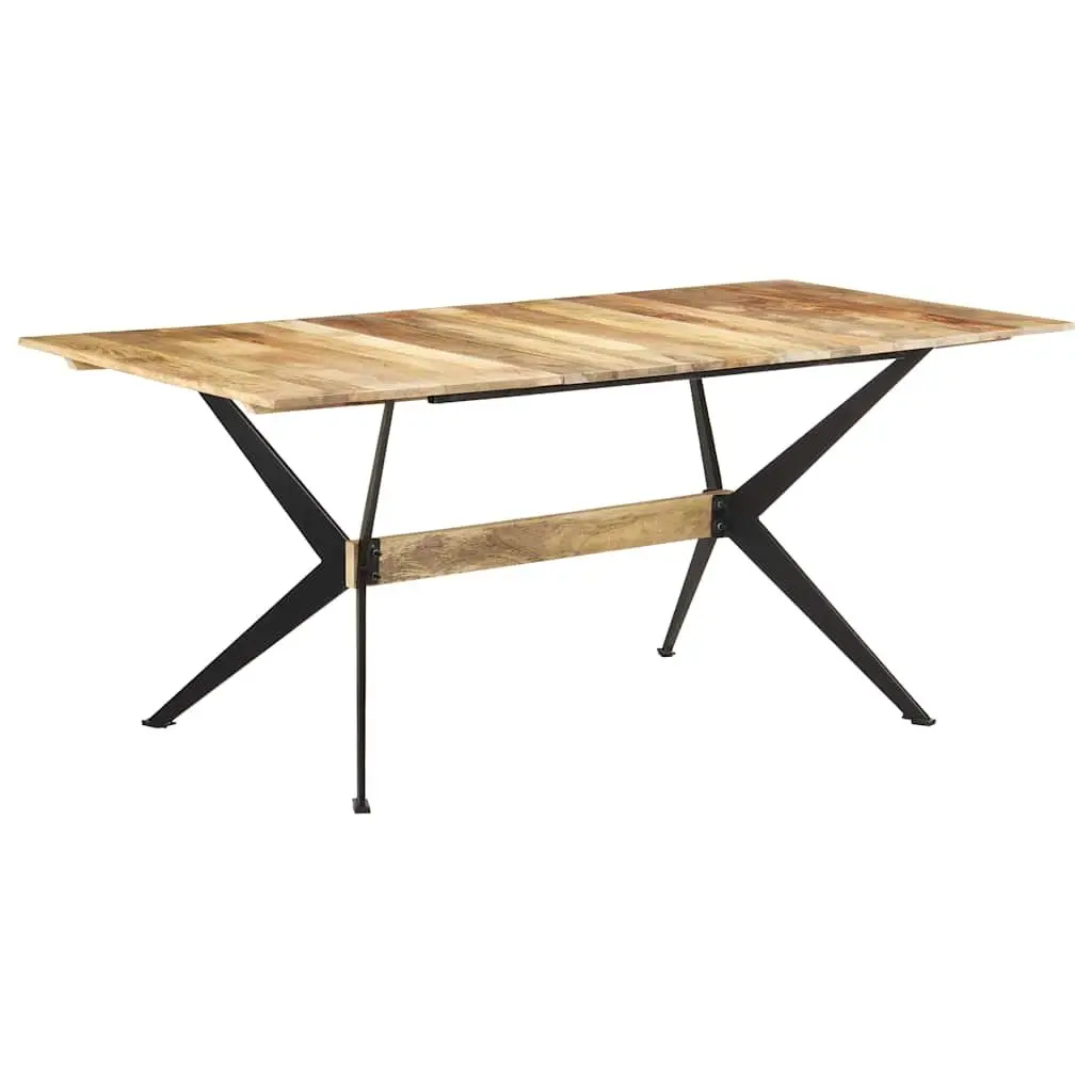 Mango Wood Dining Table 180x90x76cm Brown