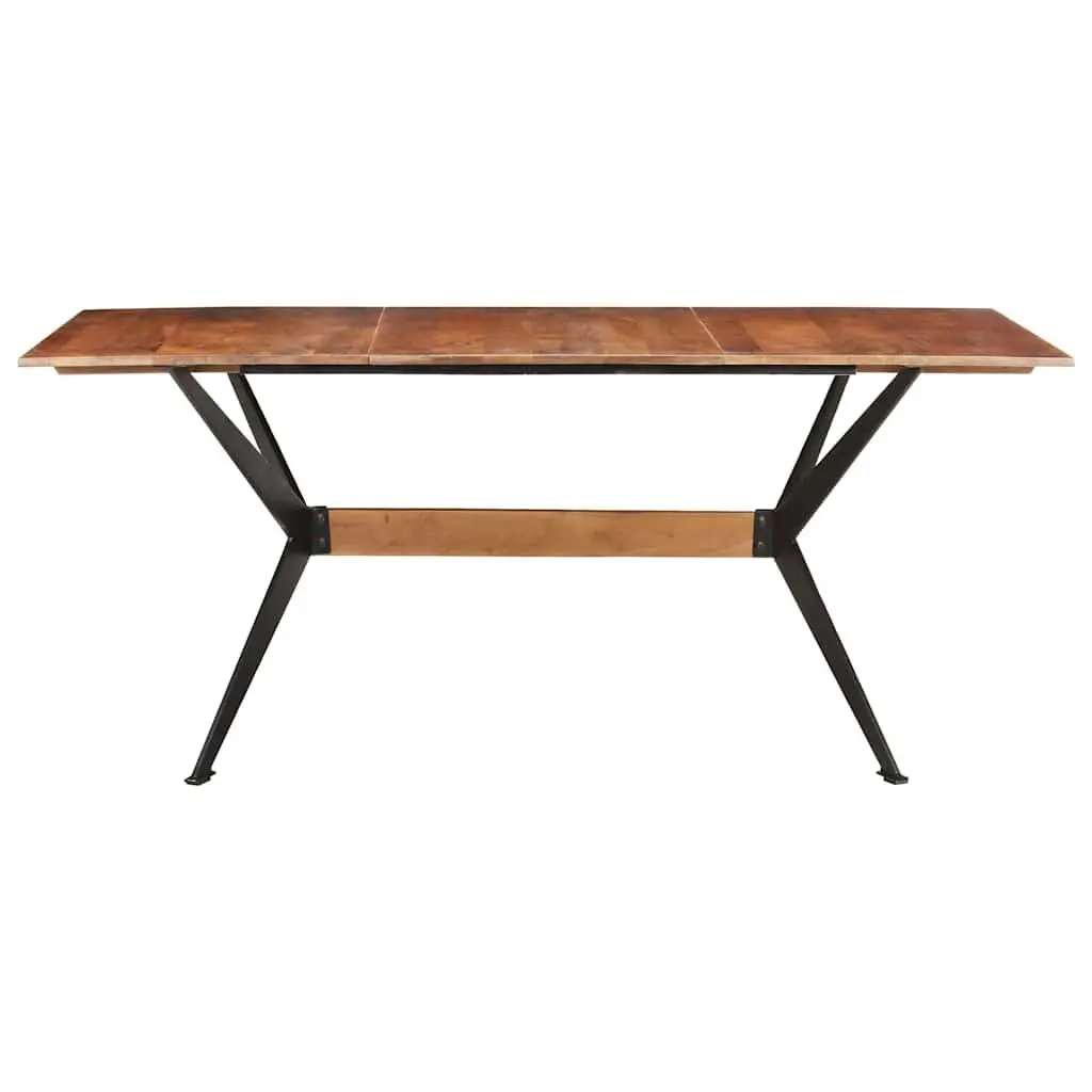 Solid Mango Wood Dining Table 180x90x76 cm Brown Kitchen Room Furniture