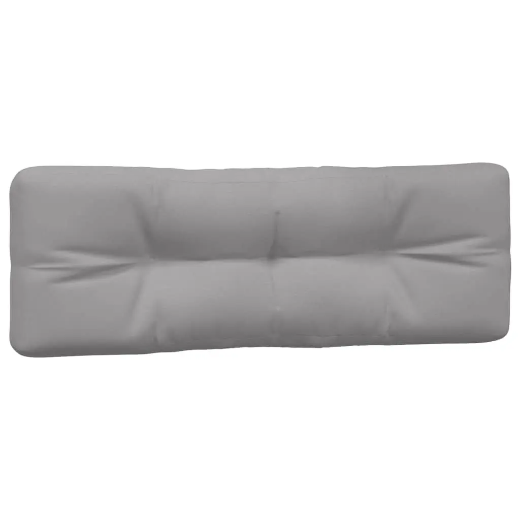 Pallet Cushions Outdoor Garden Sofa Seat Pad 3 Pieces Grey Polyester Fabric