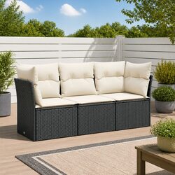 Comfortable and Practical 3 Piece Garden Sofa Set
