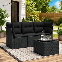 Comfortable 4 Piece Garden Sofa Set with Quality Features