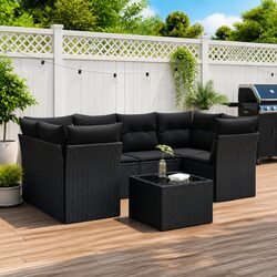 Affordable Comfort: 7 Piece Garden Sofa Set