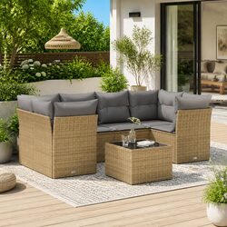 Comfort and Value in a 7-Piece Garden Sofa Set