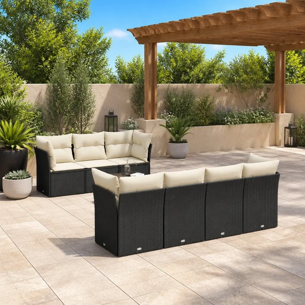 8-Piece Garden Sofa Set with Cushions