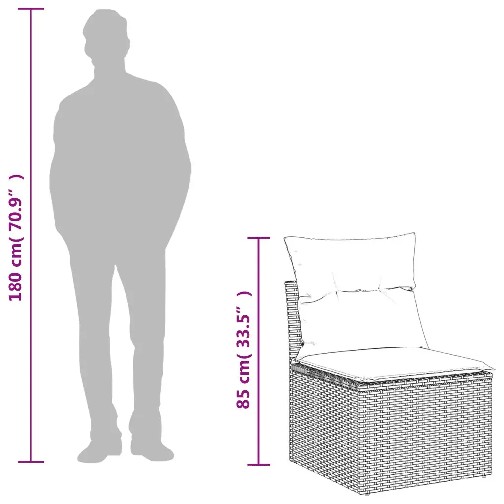 8 Piece Garden Sofa Set for Outdoor Comfort