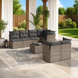 8 Piece Garden Sofa Set: Comfort Meets Value in Grey