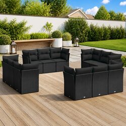 Reliable 12-Piece Garden Sofa Set for Your Outdoors