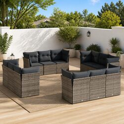 Comfort and Style in a 12-Piece Outdoor Sofa Set