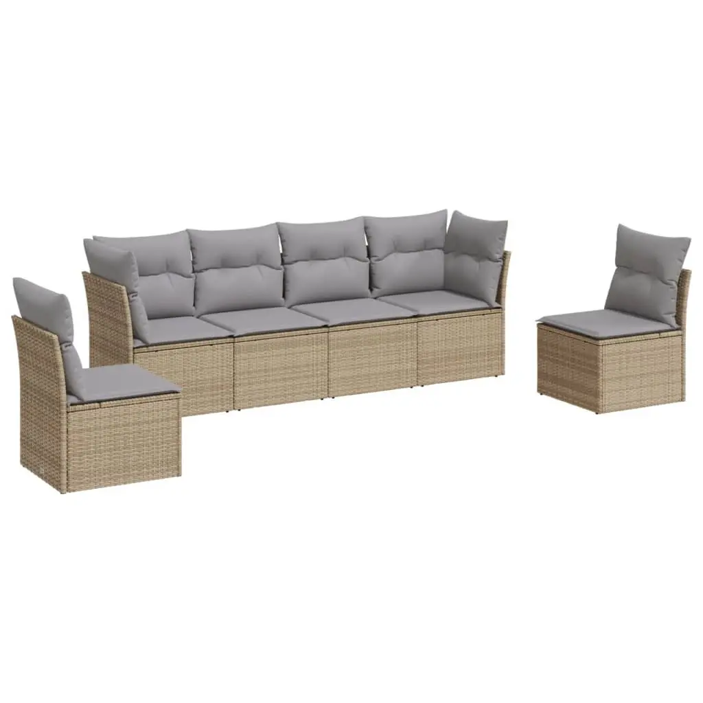 6-Piece Sofa Set in Beige