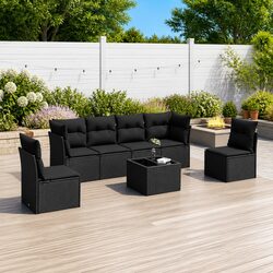 Practical 7 Piece Garden Sofa Set for Outdoor Living
