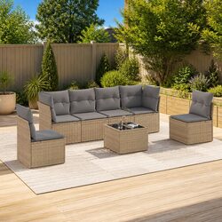 Comfortable and Durable 7 Piece Garden Sofa Set