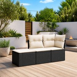 Comfortable and Durable 3-Piece Garden Sofa Set